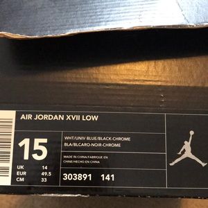 Jordan’s low size 15 very good condition